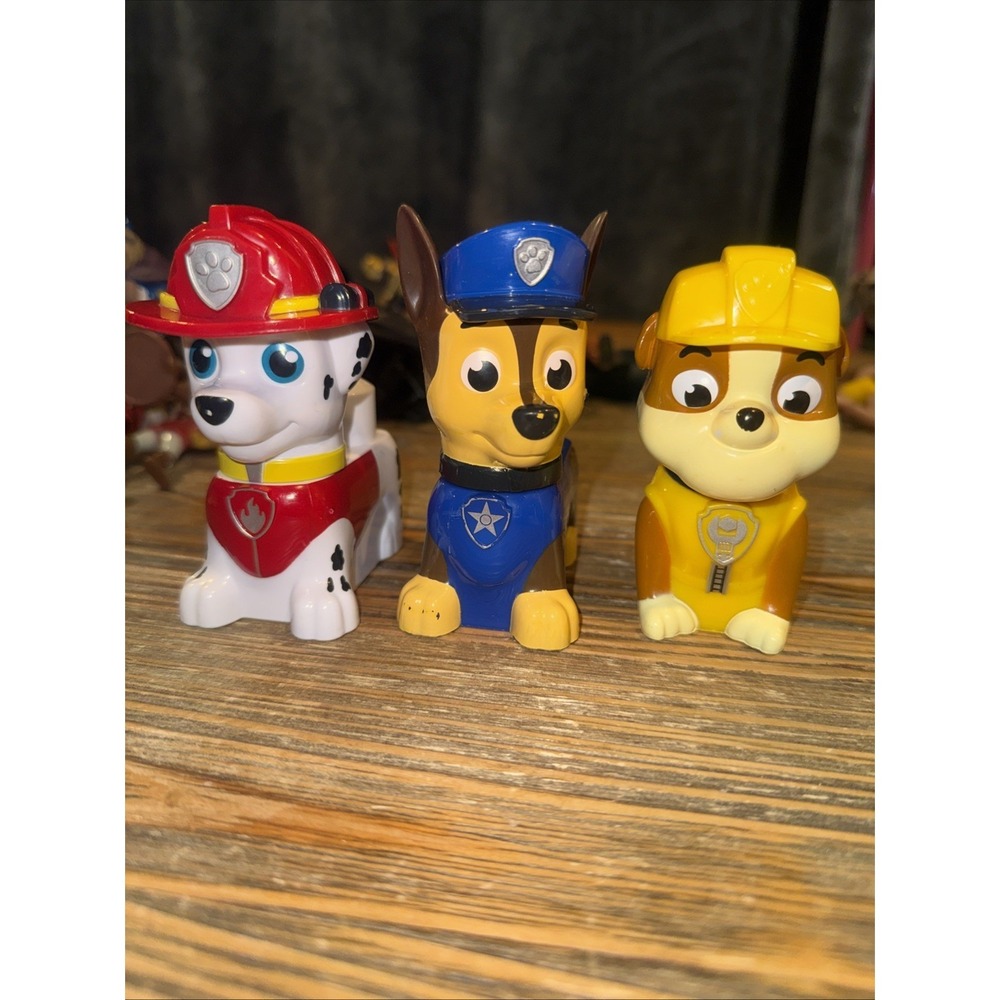 Mega‎ Bloks Ionix Paw Patrol Chase, Rubble & Marshall Lot of 3 Figures